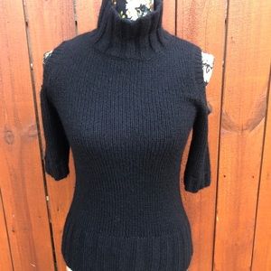 Express black sweater short sleeves size S